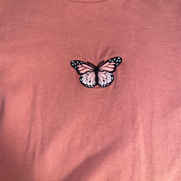 Brandy Melville butterfly t shirt - Picture 2 of 3